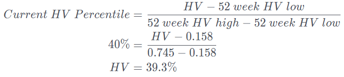 hv percentile calculations