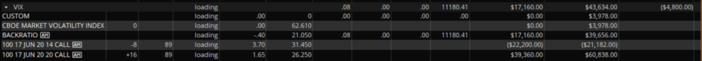 vix hedging profit